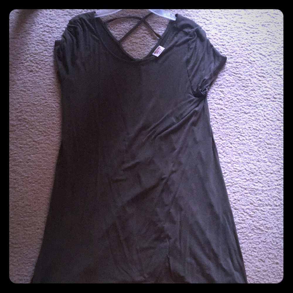 Olive green dress